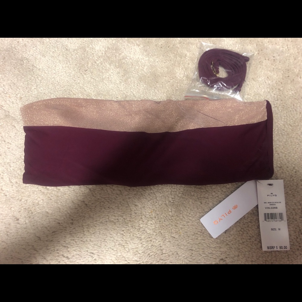 Pilyq bandeau swim suit top